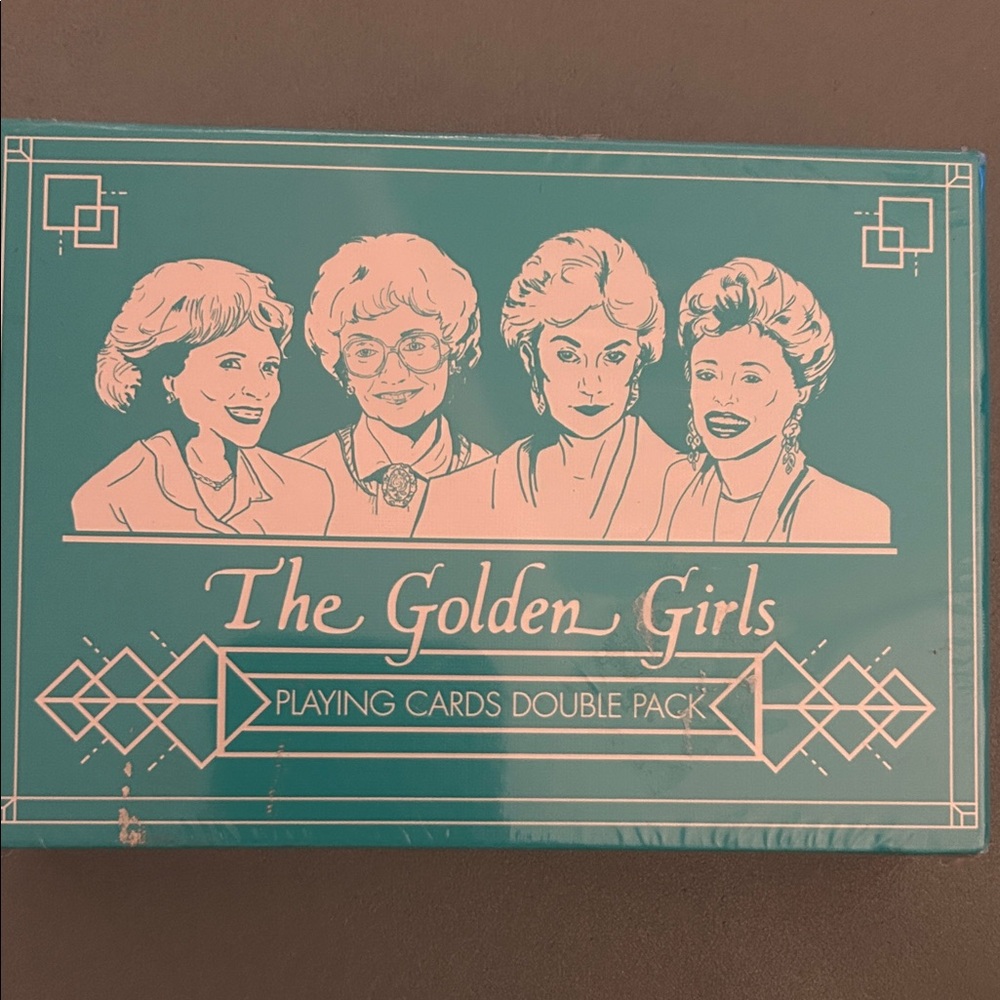 The Golden Girls Playing Cards Double Pack - Teal - Picture 1 of 2